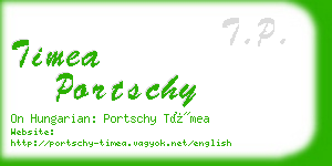 timea portschy business card